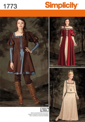 patron costume médieval femme